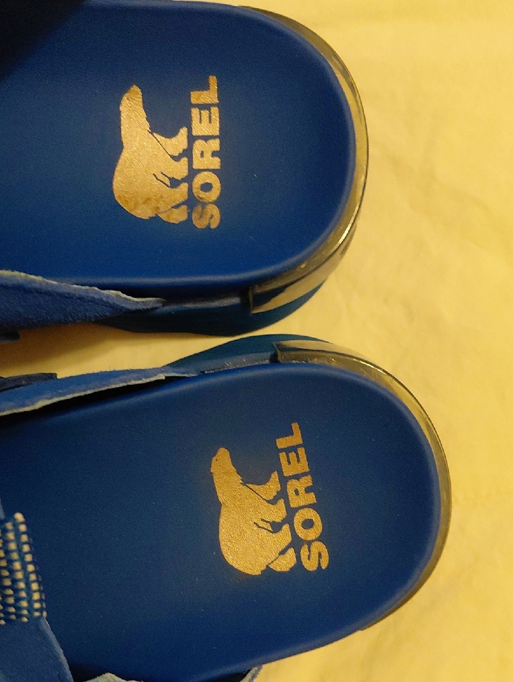 Sorel Royal Blue Suede Slip-On Clog Mules - Picture 5 of 9
